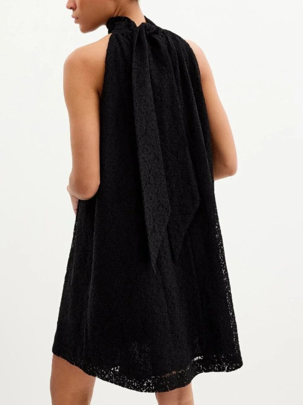 Grace & Mila Flared lace halter dress Size 3